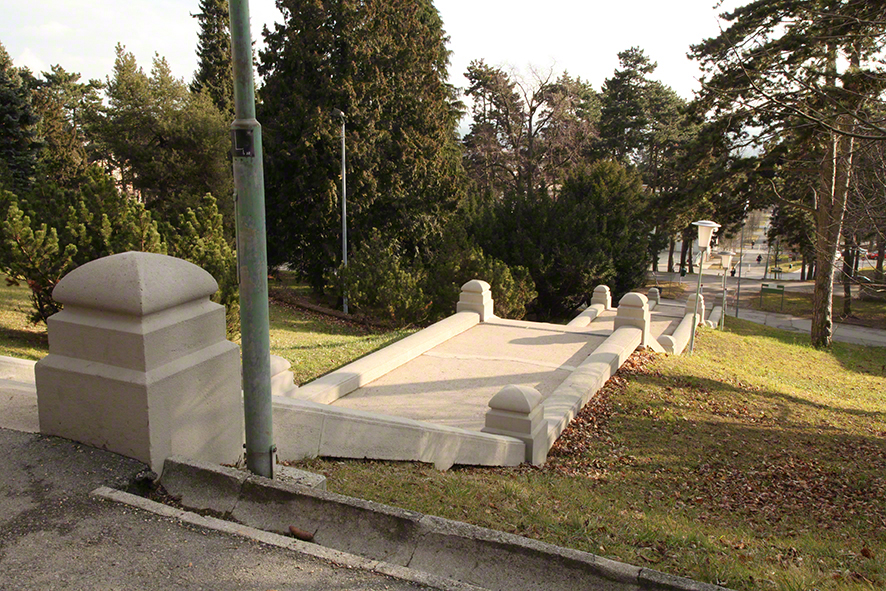 otto wagner, kirche steinhof, aufgang