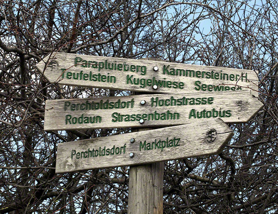 Perchtoldsdorfer Heide, Wegweiser